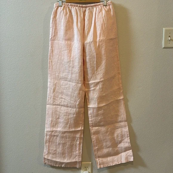 NWOT Small Brandy Melville Anastasia Pink Linen Drawstring Pants! - Picture 11 of 15